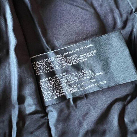 Weatherproof Long Black Down Puffer Coat Parka with Removable Faux Fur Hood S - Picture 3 of 16